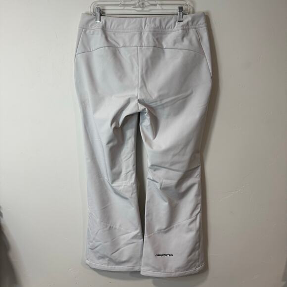 Obermeyer Womens Hillary Snow Pants Stretch Shell White 12 Short Waterproof Ski - Picture 9 of 15